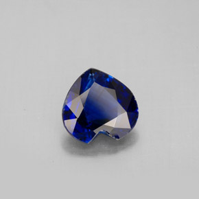 1.69 ct Blue Kyanite Stone, Natural Kyanite in Heart Facet Shape for Sale