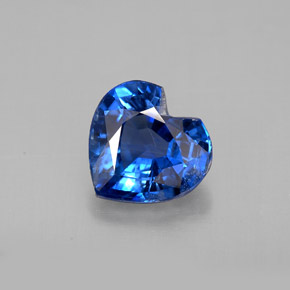 1.90 ct Blue Kyanite Gemstone, Kyanite Gem in Heart Facet Shape for Sale.