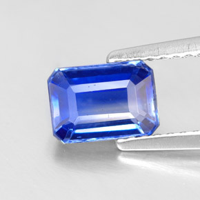 1.34 ct Blue Kyanite Gemstone, Kyanite Gem in Octagon Facet Shape for Sale.