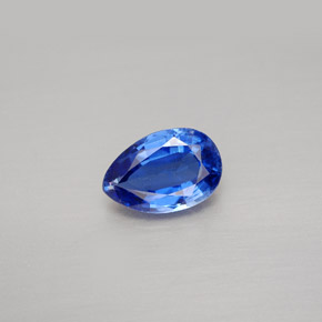 1.69 ct Blue Kyanite Gemstone, Kyanite Gem in Pear Facet Shape for Sale.