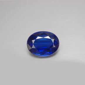 2.37 ct Blue Kyanite Gemstone, Kyanite Gem in Oval Facet Shape for Sale.