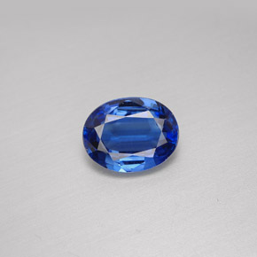 2.09 ct Blue Kyanite Gemstone, Kyanite Gem in Oval Facet Shape for Sale.