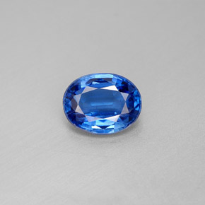2.25 ct Blue Kyanite Gemstone, Kyanite Gem in Oval Facet Shape for Sale.