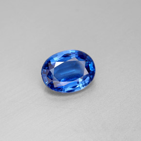 2.25 ct Blue Kyanite Stone, Natural Kyanite in Oval Facet Shape for Sale