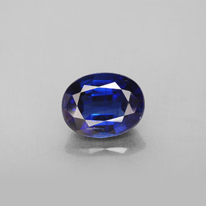 2.49 ct Blue Kyanite Gemstone, Kyanite Gem in Oval Facet Shape for Sale.
