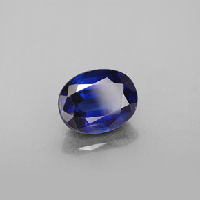2.49 ct Blue Kyanite Stone, Natural Kyanite in Oval Facet Shape for Sale