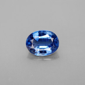 2.26 ct Blue Kyanite Gemstone, Kyanite Gem in Oval Facet Shape for Sale.