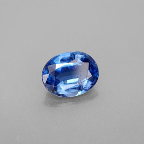 2.26 ct Blue Kyanite Stone, Natural Kyanite in Oval Facet Shape for Sale
