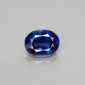 2.68 ct Blue Kyanite Gemstone, Kyanite Gem in Oval Facet Shape for Sale.
