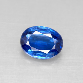 2.48 ct Blue Kyanite Gemstone, Kyanite Gem in Oval Facet Shape for Sale.