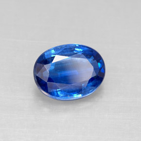 2.48 ct Blue Kyanite Stone, Natural Kyanite in Oval Facet Shape for Sale