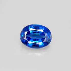 2.26 ct Blue Kyanite Gemstone, Kyanite Gem in Oval Facet Shape for Sale.