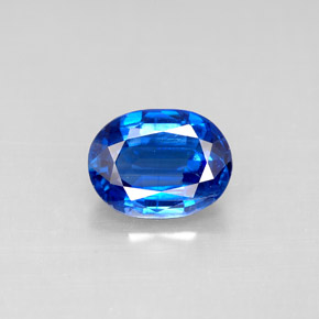 2.20 ct Blue Kyanite Gemstone, Kyanite Gem in Oval Facet Shape for Sale.