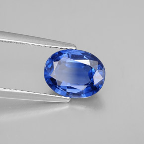 2.17 ct Blue Kyanite Stone, Natural Kyanite in Oval Facet Shape for Sale