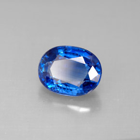 2.44 ct Blue Kyanite Stone, Natural Kyanite in Oval Facet Shape for Sale