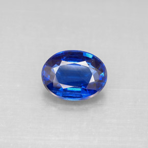 2.31 ct Blue Kyanite Gemstone, Kyanite Gem in Oval Facet Shape for Sale.