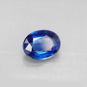 2.31 ct Blue Kyanite Stone, Natural Kyanite in Oval Facet Shape for Sale