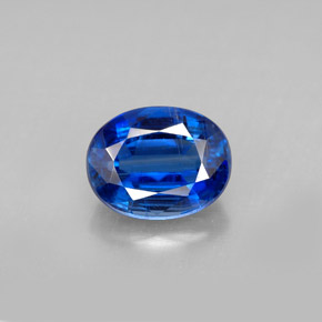 2.54 ct Blue Kyanite Gemstone, Kyanite Gem in Oval Facet Shape for Sale.