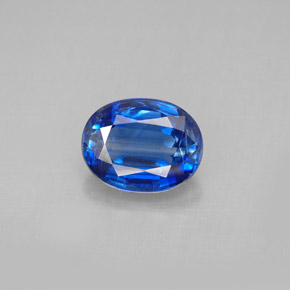 2.25 ct Blue Kyanite Gemstone, Kyanite Gem in Oval Facet Shape for Sale.