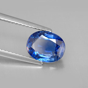 2.28 ct Blue Kyanite Stone, Natural Kyanite in Oval Facet Shape for Sale