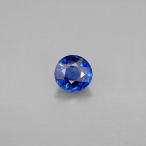 0.71 ct Blue Kyanite Gemstone, Kyanite Gem in Round Facet Shape for Sale.