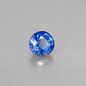 0.87 ct Blue Kyanite Stone, Natural Kyanite in Round Facet Shape for Sale