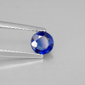0.73 ct Blue Kyanite Stone, Natural Kyanite in Round Facet Shape for Sale
