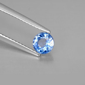 0.61 ct Blue Kyanite Stone, Natural Kyanite in Round Facet Shape for Sale