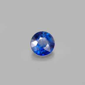 0.89 ct Blue Kyanite Stone, Natural Kyanite in Round Facet Shape for Sale
