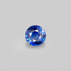 0.97 ct Blue Kyanite Gemstone, Kyanite Gem in Round Facet Shape for Sale.