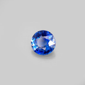 0.97 ct Blue Kyanite Stone, Natural Kyanite in Round Facet Shape for Sale