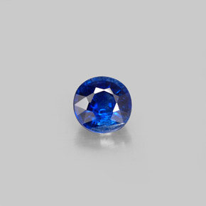 0.93 ct Blue Kyanite Gemstone, Kyanite Gem in Round Facet Shape for Sale.