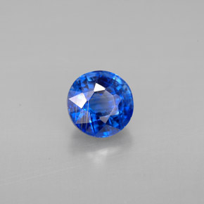 1.24 ct Blue Kyanite Gemstone, Kyanite Gem in Round Facet Shape for Sale.