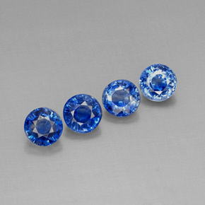 4.53 ct Blue Kyanite Stone, Natural Kyanite in Round Facet Shape for Sale