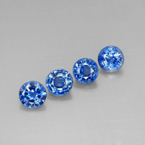 4.32 ct Blue Kyanite Stone, Natural Kyanite in Round Facet Shape for Sale