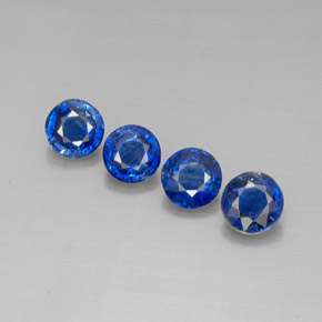 4.20 ct Blue Kyanite Stone, Natural Kyanite in Round Facet Shape for Sale