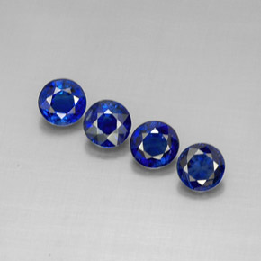 4.31 ct Blue Kyanite Gemstone, Kyanite Gem in Round Facet Shape for Sale.