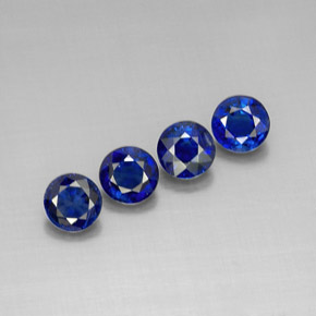 4.31 ct Blue Kyanite Stone, Natural Kyanite in Round Facet Shape for Sale