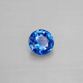 1.10 ct Blue Kyanite Stone, Natural Kyanite in Round Facet Shape for Sale