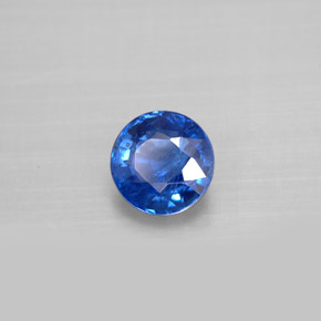 1.41 ct Blue Kyanite Stone, Natural Kyanite in Round Facet Shape for Sale