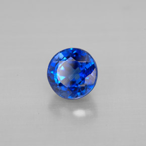 1.37 ct Blue Kyanite Stone, Natural Kyanite in Round Facet Shape for Sale