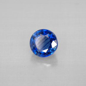 1.37 ct Blue Kyanite Stone, Natural Kyanite in Round Facet Shape for Sale