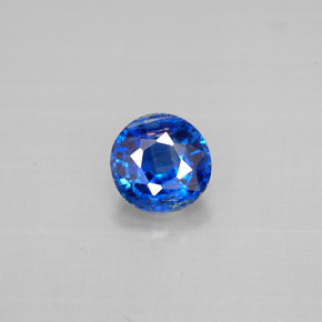 1.05 ct Blue Kyanite Gemstone, Kyanite Gem in Round Facet Shape for Sale.