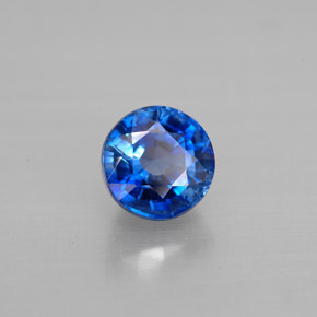 1.34 ct Blue Kyanite Stone, Natural Kyanite in Round Facet Shape for Sale