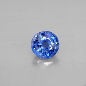0.97 ct Blue Kyanite Gemstone, Kyanite Gem in Round Facet Shape for Sale.