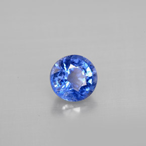 0.97 ct Blue Kyanite Stone, Natural Kyanite in Round Facet Shape for Sale