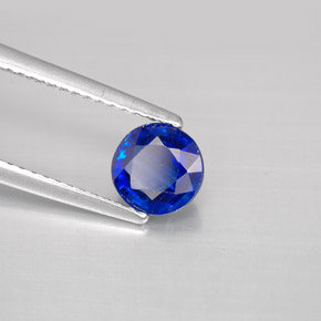 1.08 ct Blue Kyanite Stone, Natural Kyanite in Round Facet Shape for Sale