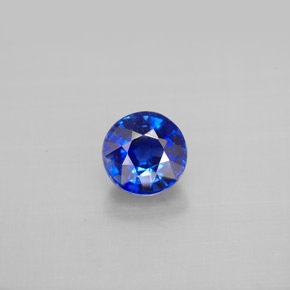 1.23 ct Blue Kyanite Gemstone, Kyanite Gem in Round Facet Shape for Sale.
