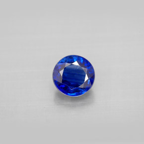1.31 ct Blue Kyanite Gemstone, Kyanite Gem in Round Facet Shape for Sale.