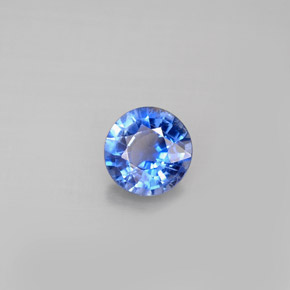 0.85 ct Blue Kyanite Stone, Natural Kyanite in Round Facet Shape for Sale
